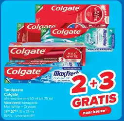 Carrefour Tandpasta Colgate aanbieding