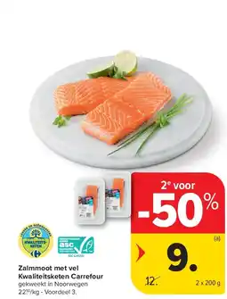 Carrefour Zalmmoot met vel Kwaliteitsketen Carrefour aanbieding