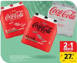 Carrefour Coca-Cola Regular, Light, Zero Sugar en Zero Sugar No Ca eine aanbieding