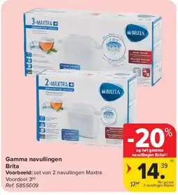 Carrefour Gamma navullingen Brita aanbieding