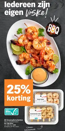 Albert Heijn AH Scampibrochettes aanbieding