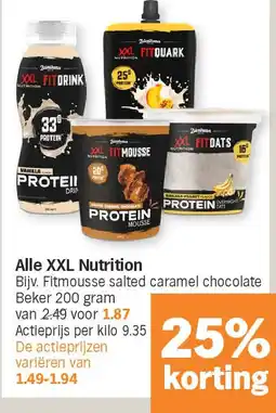 Albert Heijn Alle XXL Nutrition aanbieding