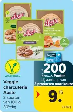 Carrefour Veggie charcuterie Aoste aanbieding