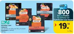 Carrefour Gerookte zalm Labeyrie aanbieding