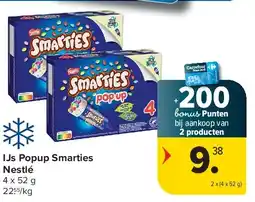 Carrefour IJs Popup Smarties Nestlé aanbieding