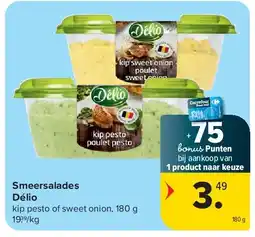 Carrefour Smeersalades Délio aanbieding