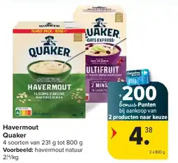 Carrefour Havermout Quaker aanbieding