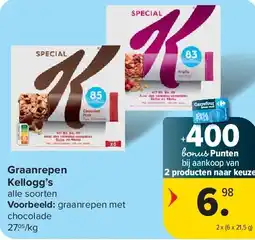 Carrefour Graanrepen Kellogg’s aanbieding