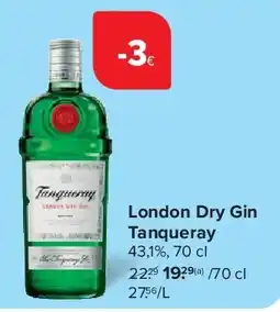 Carrefour London Dry Gin Tanqueray aanbieding