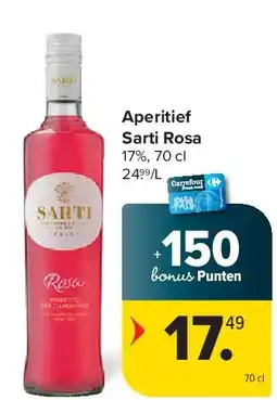Carrefour Aperitief Sarti Rosa aanbieding