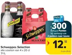 Carrefour Schweppes Selection aanbieding