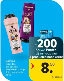 Carrefour Gamma Gliss Kur aanbieding