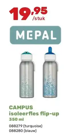 Happyland CAMPUS isoleerfl es fl ip-up 350 ml aanbieding