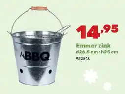 Happyland Emmer zink d26.5 cm • h25 cm aanbieding