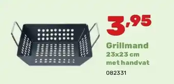 Happyland Grillmand 23x23 cm met handvat aanbieding