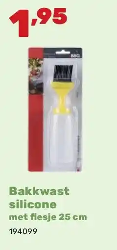 Happyland Bakkwast silicone met fl esje 25 cm aanbieding