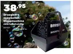 Happyland Draagbare zeepbellenblaasmachine zwarte behuizing aanbieding
