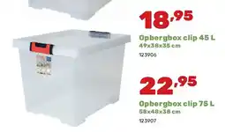 Happyland Opbergbox clip 45 L 49x38x35 cm aanbieding