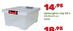 Happyland Opbergbox clip 30 L 49x38x23 cm aanbieding