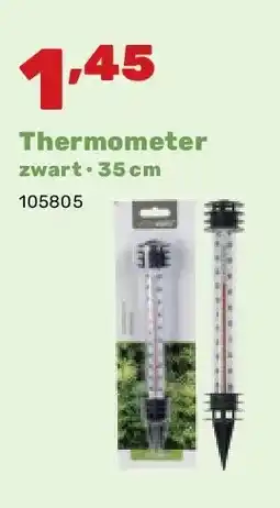 Happyland Thermometer zwart • 35 cm aanbieding