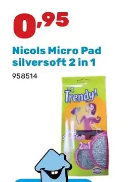 Happyland Nicols Micro Pad silversoft 2 in 1 aanbieding