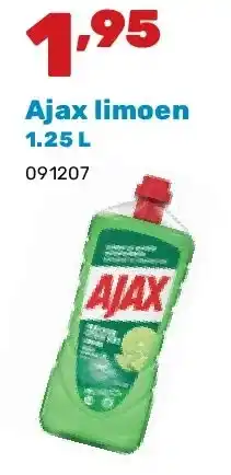Happyland Ajax limoen 1.25 L aanbieding