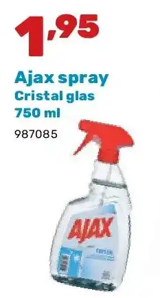 Happyland Ajax spray Cristal glas 750 ml aanbieding