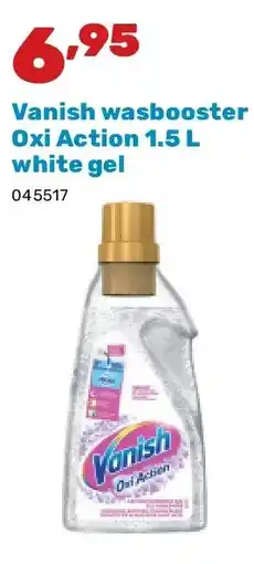 Happyland Vanish wasbooster Oxi Action 1.5 L white gel aanbieding