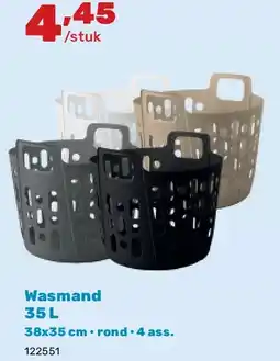 Happyland Wasmand 35 L 38x35 cm • rond • 4 ass aanbieding