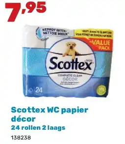 Happyland Scottex WC papier décor 24 rollen 2 laags aanbieding