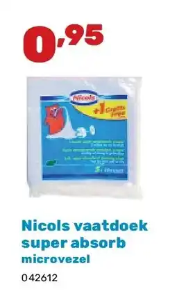 Happyland Nicols vaatdoek super absorb microvezel aanbieding