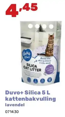 Happyland Duvo+ Silica 5 L kattenbakvulling lavendel aanbieding