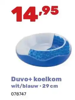 Happyland Duvo+ koelkom wit/blauw • 29 cm aanbieding