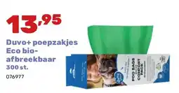 Happyland Duvo+ poepzakjes Eco bioafbreekbaar 300 st aanbieding