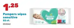 Happyland Pampers wipes sensitive 52 st aanbieding