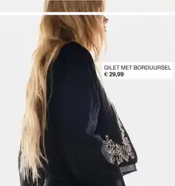 H&M Gilet met borduursel aanbieding
