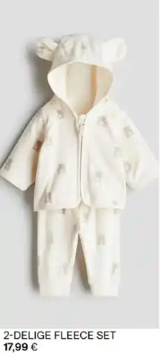 H&M 2-delige fleece set aanbieding