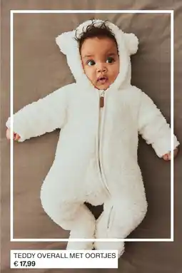 H&M Teddy overall met oortjes aanbieding