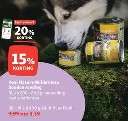Maxi Zoo Real Nature Wilderness hondenvoeding aanbieding
