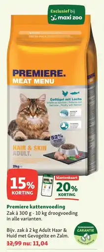 Maxi Zoo Premiere Kattenvoeding aanbieding