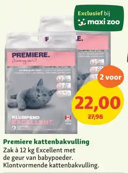 Maxi Zoo Premiere Kattenbakvulling aanbieding