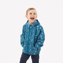 Decathlon Regenjas voor wandelen kinderen 2 tot 6 jaar MH500 blauw aanbieding