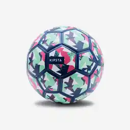 Decathlon Lichte voetbal Learning Ball blauw/groen/paars maat 4 aanbieding