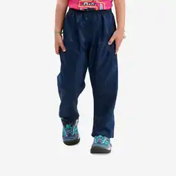 Decathlon Wandelregenbroek voor kinderen MH100 blauw/zwart 2-6 jaar aanbieding