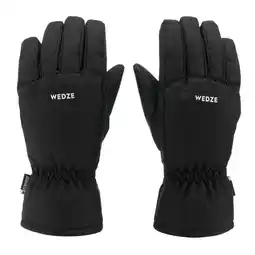 Decathlon Warme en waterdichte skihandschoenen voor kinderen 100 zwart aanbieding