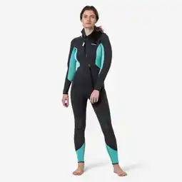 Decathlon Duikpak voor dames neopreen 5 mm SCD 500 grijs en blauw aanbieding