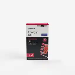Decathlon Energiegel voor inspanningen van minder dan 3 uur rode vruchten Energy Gel x6 aanbieding