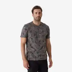 Decathlon Stevig T-shirt 100 island camouflage zwart aanbieding