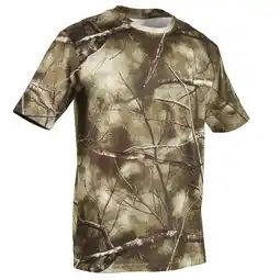 Decathlon ADEMEND T-SHIRT VOOR DE JACHT 100 CAMOUFLAGE TREEMETIC aanbieding