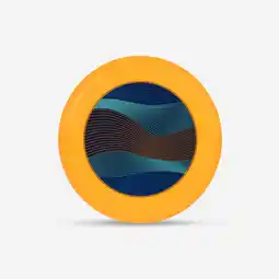 Decathlon Soft frisbee voor volwassenen TRICO geel aanbieding